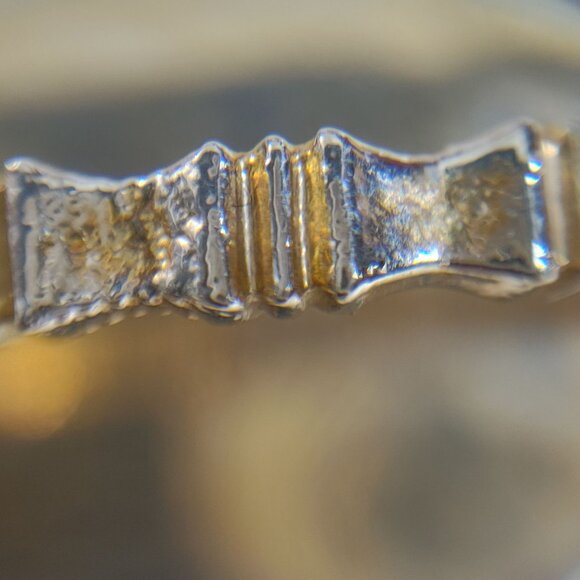 Oval Mother Pearl Scarf Clip Pony Tail  Hair Cover Vintage Secure Hinge Closure - Picture 14 of 16